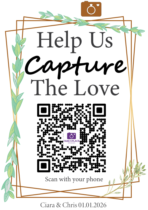 Capture the Love Frame for Wedding Guests's